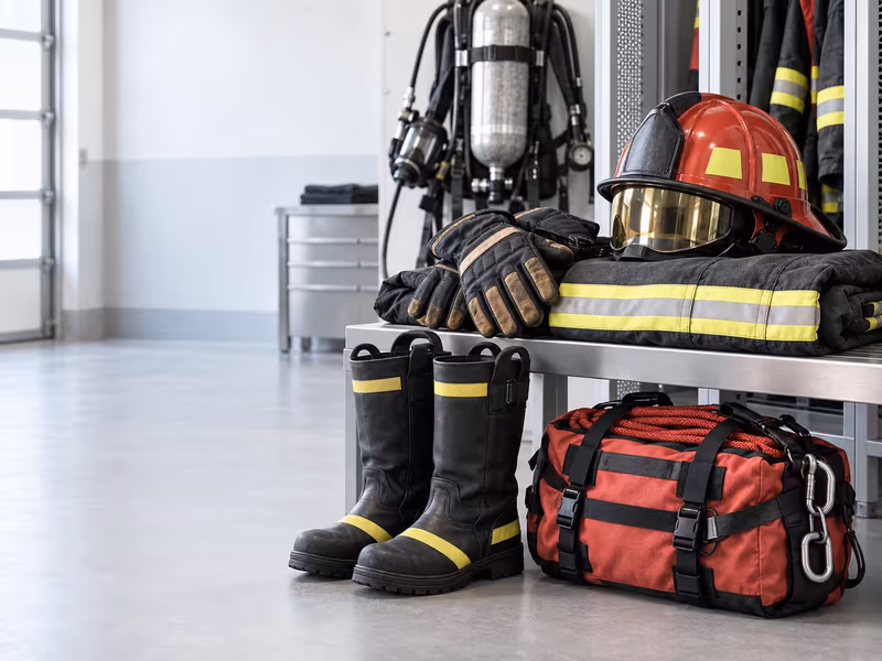 Bolsa de rescate y equipo de protección personal
